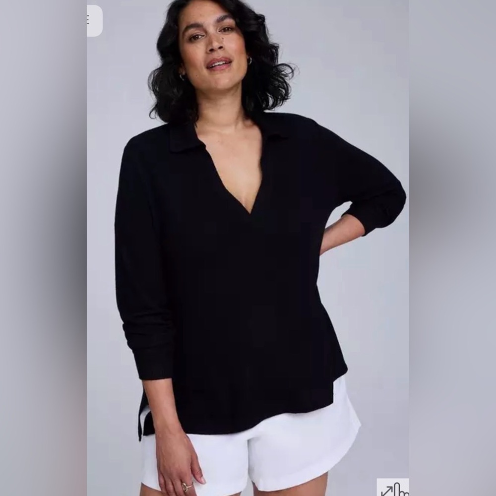 Torrid Belle Isle Black Knit Top